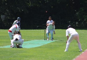 The fore fonger Shows where the ball is going vs Serendib