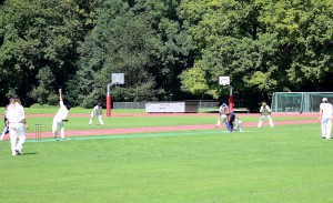 Waqas releases the hat-trick ball