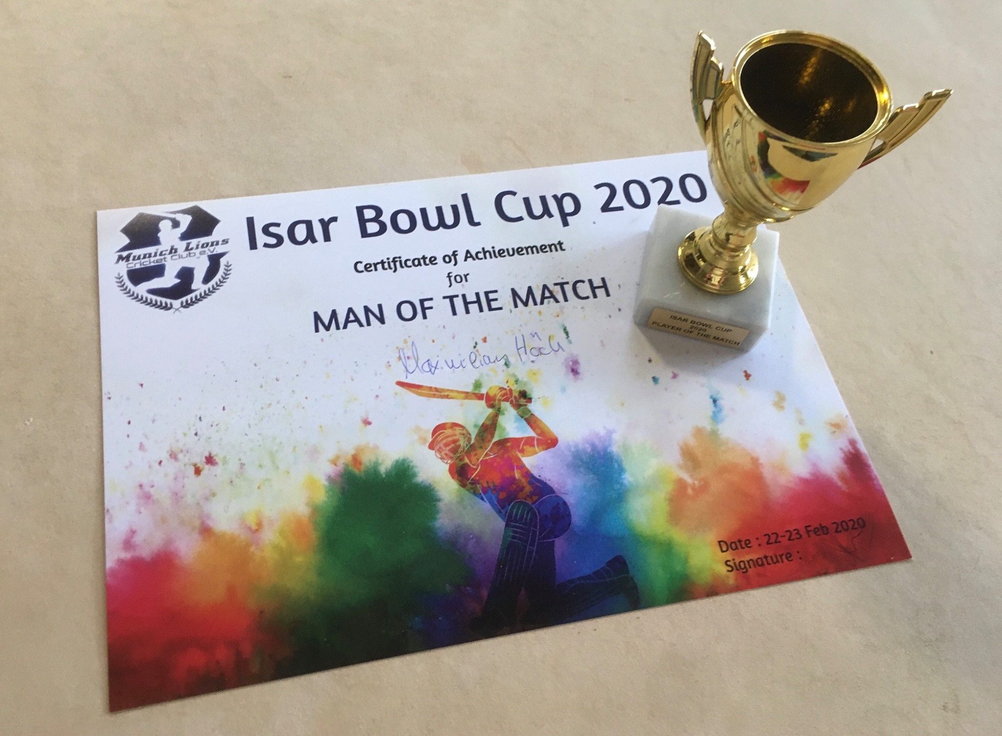 Isar Bowl Cup 2020 – Indoor Tournament (22-23 Feb 2020)